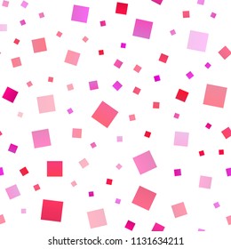 Light Purple, Pink vector seamless template with crystals, rectangles. Abstract gradient illustration with rectangles. Pattern for commercials.