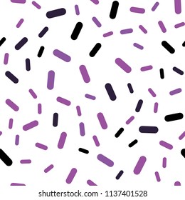 Light Purple, Pink vector seamless texture with colored lines. Modern geometrical abstract illustration with Lines. Pattern for your busines websites.