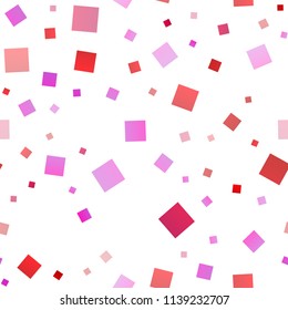 Light Purple, Pink vector seamless layout with lines, rectangles. Decorative design in abstract style with rectangles. Smart design for your business advert.