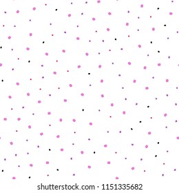 Light Purple, Pink vector seamless template with circles. Blurred bubbles on abstract background with colorful gradient. Pattern for design of window blinds, curtains.