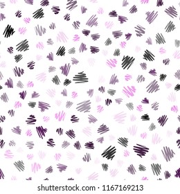 Light Purple, Pink vector seamless cover with stright stripes. Shining colored illustration with sharp stripes. The pattern for ad, booklets, leaflets.