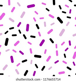 Light Purple, Pink vector seamless texture with colored lines. Blurred decorative design in simple style with lines. Best design for your ad, poster, banner.
