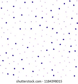 Light Purple, Pink vector seamless template with circles. Blurred bubbles on abstract background with colorful gradient. Pattern for trendy fabric, wallpapers.
