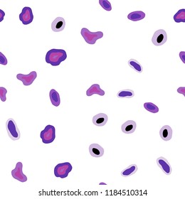 Light Purple, Pink vector seamless layout with circle shapes. Modern abstract illustration with colorful water drops. Pattern for design of fabric, wallpapers.