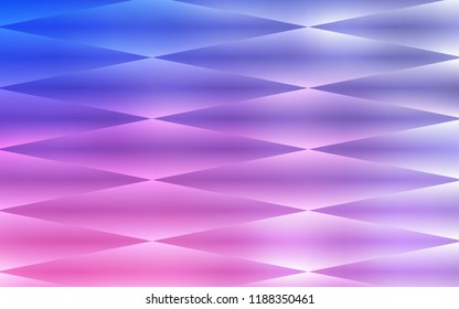 Light Purple, Pink vector seamless template with crystals, rectangles. Glitter abstract illustration with rectangular shapes. Pattern for design of window blinds, curtains.