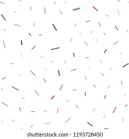 Light Purple, Pink vector seamless pattern with narrow lines. Decorative shining illustration with lines on abstract template. The pattern can be used for websites.