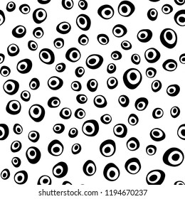 Light Purple, Pink vector seamless backdrop with dots, spots. Blurred decorative design in abstract style with bubbles. Pattern for trendy fabric, wallpapers.