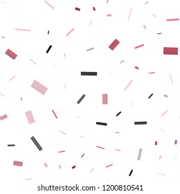 Light Purple, Pink vector seamless layout with lines, rectangles. Rectangles on abstract background with colorful gradient. Best design for your ad, poster, banner.