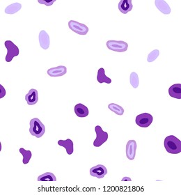 Light Purple, Pink vector seamless texture with disks. Blurred bubbles on abstract background with colorful gradient. Template for business cards, websites.