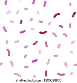 Light Purple, Pink vector seamless template with lines, ovals. A completely new color illustration in marble style. Pattern for your business design.