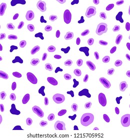 Light Purple, Pink vector seamless cover with spots. Glitter abstract illustration with blurred drops of rain. Pattern for design of fabric, wallpapers.