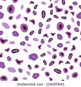 Light Purple, Pink vector seamless template with circles. Illustration with set of shining colorful abstract circles. Trendy design for wallpaper, fabric makers.