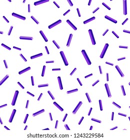 Light Purple, Pink vector seamless, isometric pattern with sharp lines. Modern geometrical abstract illustration with Lines. Pattern for design of fabric, wallpapers.