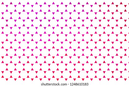 Light Purple, Pink vector seamless background with triangles. Illustration with set of colorful triangles. Trendy design for wallpaper, fabric makers.