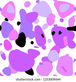 Light Purple, Pink vector seamless layout with circle shapes. Illustration with set of shining colorful abstract circles. Pattern for trendy fabric, wallpapers.