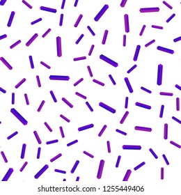 Light Purple, Pink vector seamless, isometric cover with stright stripes. Blurred decorative design in simple style with lines. Design for textile, fabric, wallpapers.