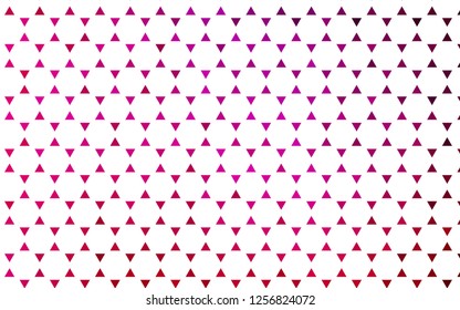 Light Purple, Pink vector seamless texture in triangular style. Decorative design in abstract style with triangles. Design for textile, fabric, wallpapers.