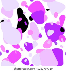 Light Purple, Pink vector seamless template with circles. Blurred decorative design in abstract style with bubbles. Texture for window blinds, curtains.