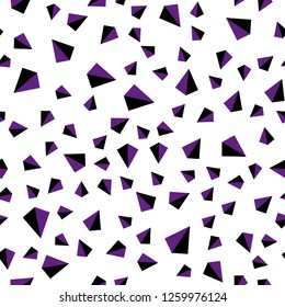 Light Purple, Pink vector seamless, isometric texture with triangular style. Glitter abstract illustration with triangular shapes. Design for textile, fabric, wallpapers.