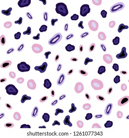 Light Purple, Pink vector seamless backdrop with dots. Glitter abstract illustration with blurred drops of rain. Pattern for design of window blinds, curtains.