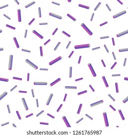 Light Purple, Pink vector seamless, isometric layout with flat lines. Blurred decorative design in simple style with lines. Design for wallpaper, fabric makers.