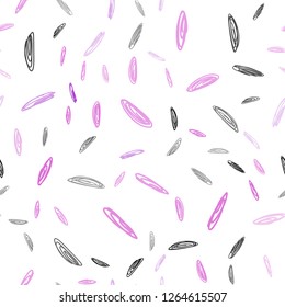 Light Purple, Pink vector seamless pattern with spheres. Illustration with set of shining colorful abstract circles. Pattern can be used as texture of wallpapers.