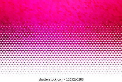 Light Purple, Pink vector seamless layout with lines, triangles. Beautiful illustration with triangles in nature style. Trendy design for wallpaper, fabric makers.