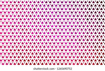Light Purple, Pink vector seamless template with crystals, triangles. Beautiful illustration with triangles in nature style. Trendy design for wallpaper, fabric makers.