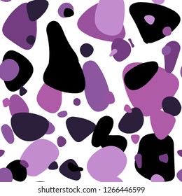 Light Purple, Pink vector seamless pattern with spheres. Abstract illustration with colored bubbles in nature style. Pattern for design of fabric, wallpapers.