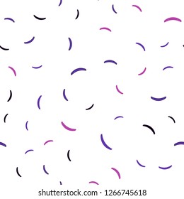 Light Purple, Pink vector seamless background with curved lines. Shining colorful illustration in simple style. The best colorful design for your business.