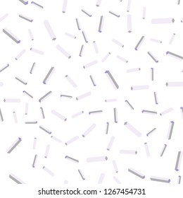 Light Purple, Pink vector seamless, isometric background with stright stripes. Glitter abstract illustration with colorful sticks. Design for textile, fabric, wallpapers.
