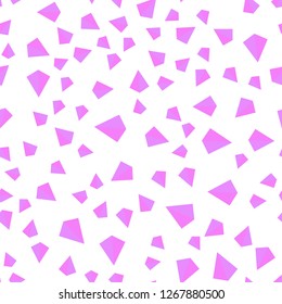 Light Purple, Pink vector seamless, isometric layout with lines, triangles. Illustration with set of colorful triangles. Pattern for trendy fabric, wallpapers.