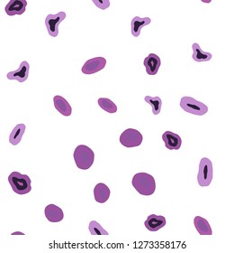 Light Purple, Pink vector seamless pattern with spheres. Glitter abstract illustration with blurred drops of rain. Template for business cards, websites.