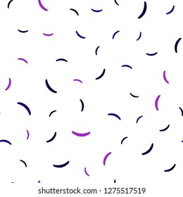 Light Purple, Pink vector seamless background with wry lines. Colorful abstract illustration with gradient lines. Abstract style for your business design.