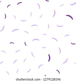 Light Purple, Pink vector seamless background with bent lines. Colorful geometric sample with gradient lines.  Brand new design for your ads, poster, banner.