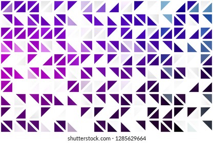 Light Purple, Pink vector seamless texture in triangular style. Beautiful illustration with triangles in nature style. Template for business cards, websites.