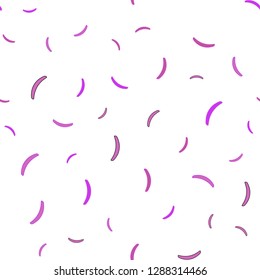 Light Purple, Pink vector seamless pattern with wry lines. A completely new colorful illustration in simple style. A new texture for your  ad, booklets, leaflets.