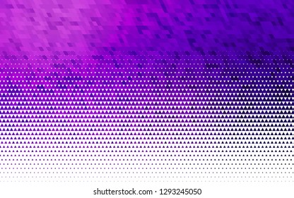 Light Purple, Pink vector seamless backdrop with lines, triangles. Illustration with set of colorful triangles. Design for textile, fabric, wallpapers.