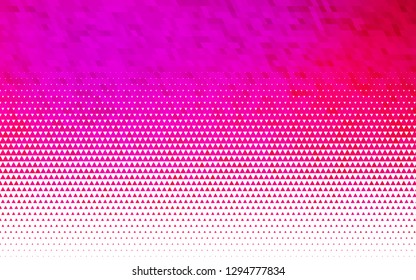 Light Purple, Pink vector seamless background with triangles. Abstract gradient illustration with triangles. Template for business cards, websites.