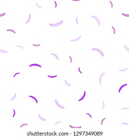 Light Purple, Pink vector seamless pattern with bent lines. Colorful illustration in simple style with gradient. Pattern for your business design.