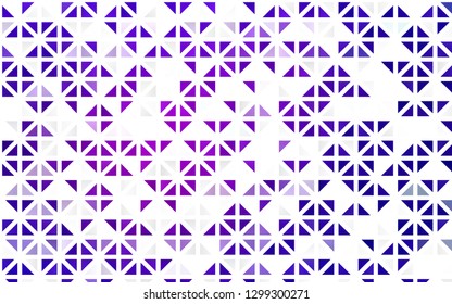 Light Purple, Pink vector seamless background with triangles. Abstract gradient illustration with triangles. Design for textile, fabric, wallpapers.