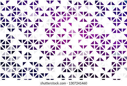 Light Purple, Pink vector seamless texture in triangular style. Glitter abstract illustration with triangular shapes. Design for textile, fabric, wallpapers.