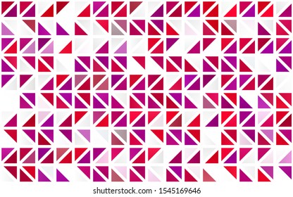 Light Purple, Pink vector seamless pattern in polygonal style. Decorative design in abstract style with triangles. Trendy design for wallpaper, fabric makers.