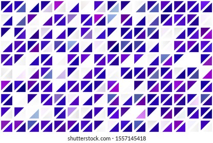 Light Purple, Pink vector seamless template with crystals, triangles. Illustration with set of colorful triangles. Pattern for design of fabric, wallpapers.