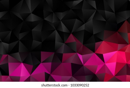 Light Purple, Pink vector shining triangular template. A sample with polygonal shapes. A completely new design for your business.