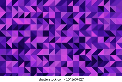 Light Purple, Pink vector shining triangular template. Shining illustration, which consist of triangles. The completely new template can be used for your brand book.