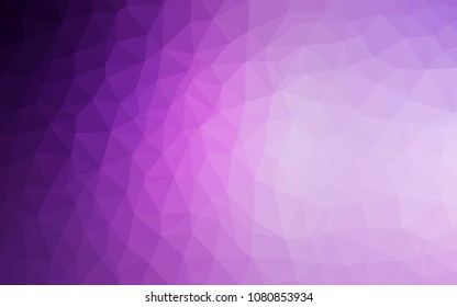 Light Purple, Pink vector shining triangular layout. A completely new color illustration in a polygonal style. Template for cell phone's backgrounds.