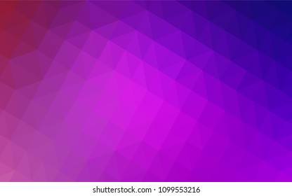 Light Purple, Pink vector shining triangular cover. Shining polygonal illustration, which consist of triangles. Brand new design for your business.
