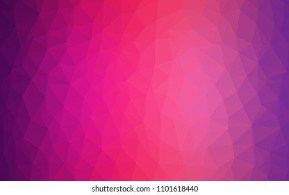 Light Purple, Pink vector shining triangular layout. A completely new color illustration in a polygonal style. Template for cell phone's backgrounds.