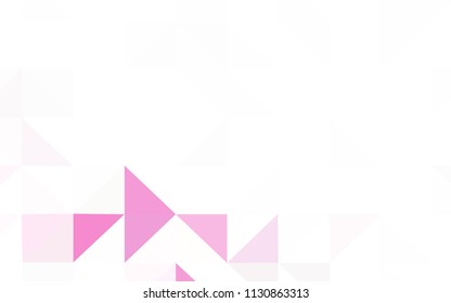 Light Purple, Pink vector shining triangular backdrop. Elegant bright polygonal illustration with gradient. New template for your brand book.